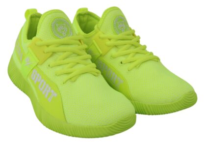 Plein Sport - Electrify Your Step with Yellow Carter Sport Sneakers