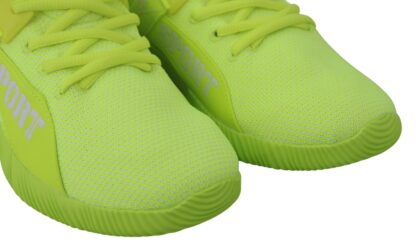 Plein Sport - Electrify Your Step with Yellow Carter Sport Sneakers