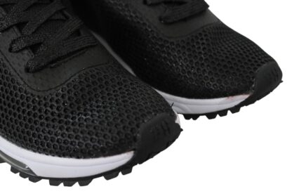 Plein Sport - Black Polyester Gretel Sneakers Shoes