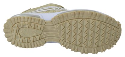 Plein Sport - Exquisite Gold Polyester Sport Sneakers