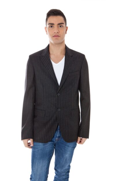 Calvin Klein - Gray Wool Men Jacket