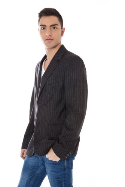 Calvin Klein - Gray Wool Men Jacket