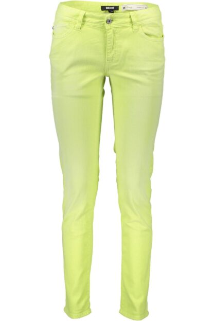 Just Cavalli - Yellow Cotton Women Jeans