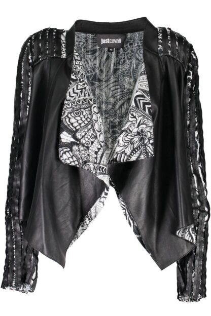 Just Cavalli - Black Leather Women Jacket