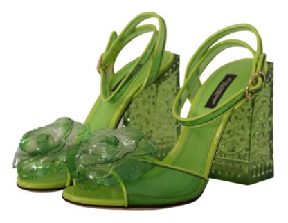 Dolce & Gabbana - Enchanting Green Crystal Embellished Sandals