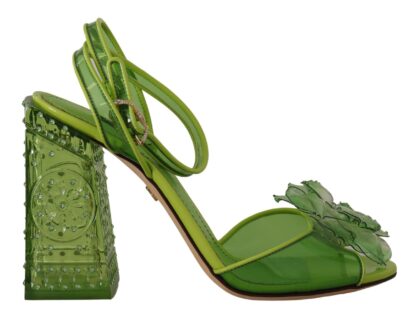 Dolce & Gabbana - Enchanting Green Crystal Embellished Sandals