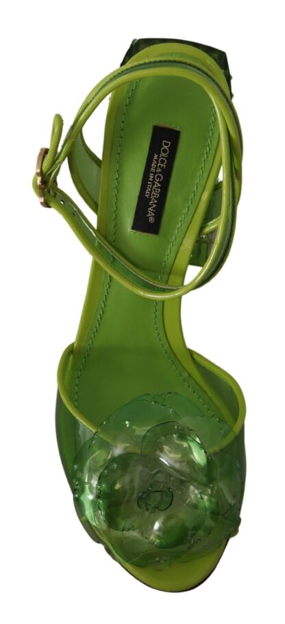 Dolce & Gabbana - Enchanting Green Crystal Embellished Sandals