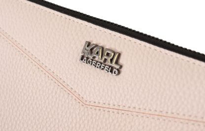 Karl Lagerfeld - Elegant Mauve Leather Wallet - Secure & Stylish