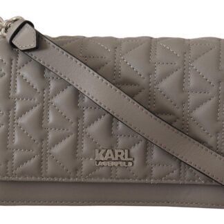 Karl Lagerfeld - Chic Sage Shoulder Bag with Dual Straps