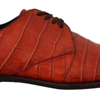 Dolce & Gabbana - Exotic Croc Leather Bordeaux Loafers