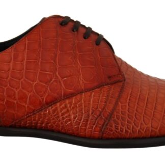 Dolce & Gabbana - Exotic Croc Leather Bordeaux Loafers