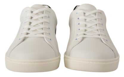 Dolce & Gabbana - Elegant White Leather Low-Top Sneakers