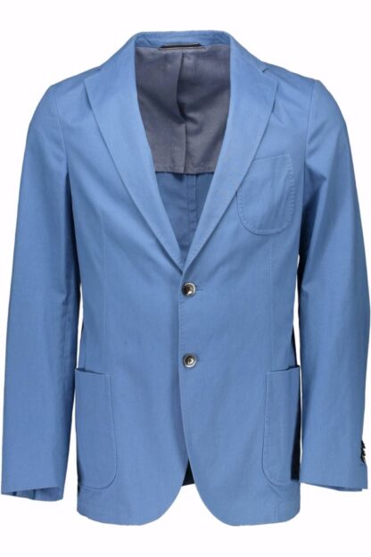 Gant - Blue Cotton Men Jacket