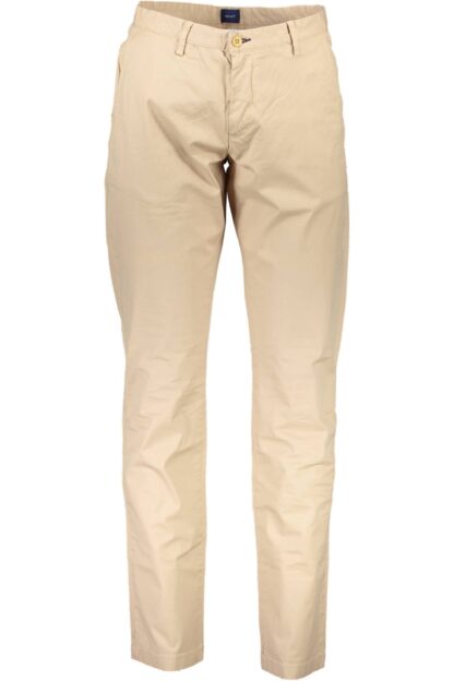 Gant - Beige Cotton Men Trouser