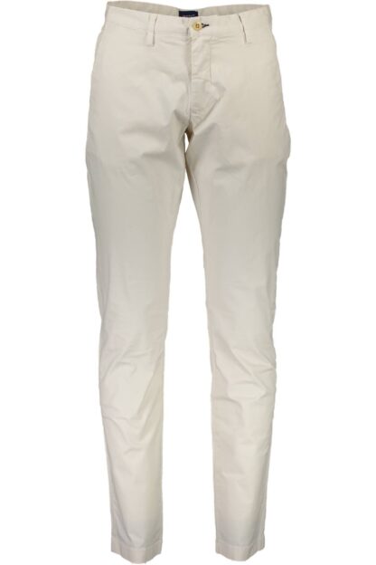 Gant - Beige Cotton Men Trouser