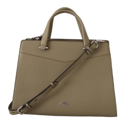 Karl Lagerfeld - Enchanting Sage Green Leather Tote