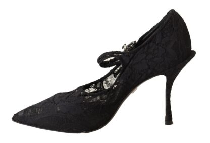 Dolce & Gabbana - Elegant Black Lace Stiletto Pumps