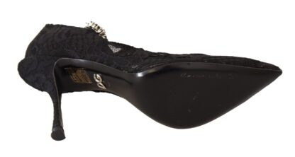 Dolce & Gabbana - Elegant Black Lace Stiletto Pumps