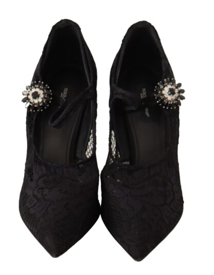 Dolce & Gabbana - Elegant Black Lace Stiletto Pumps