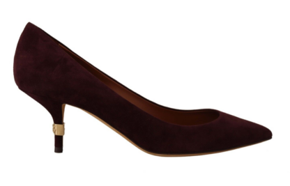 Dolce & Gabbana - Elegant Purple Suede Heels Pumps