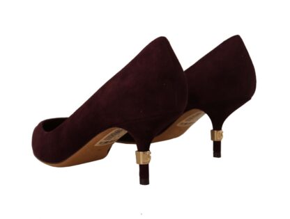 Dolce & Gabbana - Elegant Purple Suede Heels Pumps