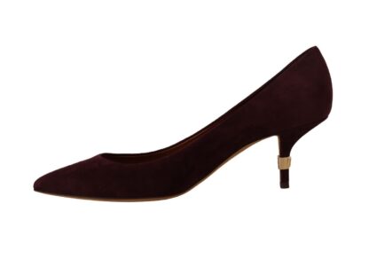 Dolce & Gabbana - Elegant Purple Suede Heels Pumps