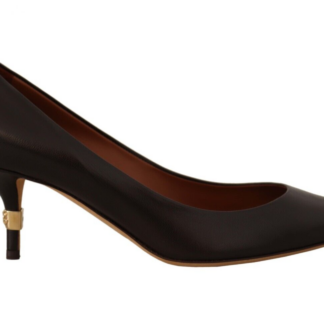 Dolce & Gabbana - Brown Leather High Heels Pumps Shoes