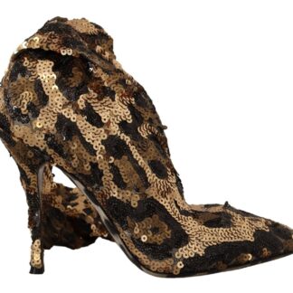 Dolce & Gabbana - Elegant Leopard Print Short Boots