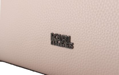 Karl Lagerfeld - Elegant Light Pink Leather Tote Shoulder Bag