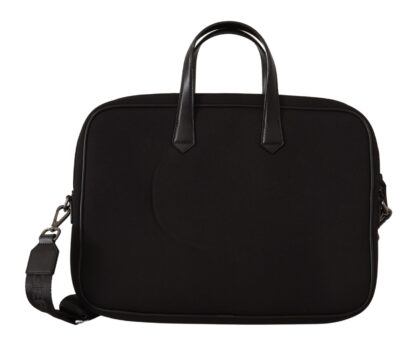 Karl Lagerfeld - Sleek Nylon Laptop Crossbody Bag For Sophisticated Style