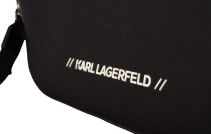 Karl Lagerfeld - Sleek Nylon Laptop Crossbody Bag For Sophisticated Style