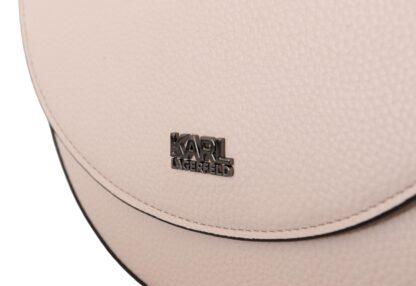 Karl Lagerfeld - Elegant Mauve Light Pink Leather Shoulder Bag