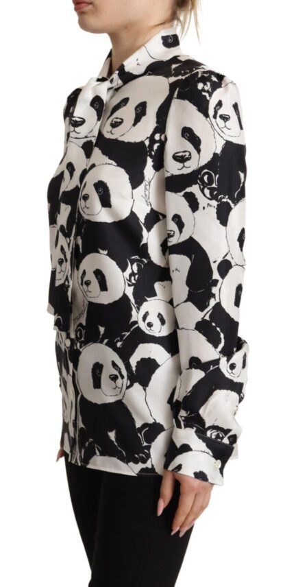 Dolce & Gabbana - Chic Panda Print Silk Blouse