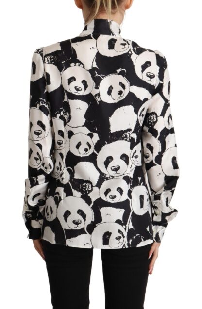 Dolce & Gabbana - Chic Panda Print Silk Blouse