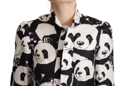 Dolce & Gabbana - Chic Panda Print Silk Blouse