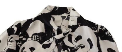 Dolce & Gabbana - Chic Panda Print Silk Blouse