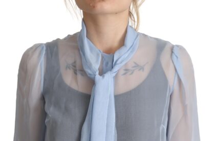 Dolce & Gabbana - Elegant Silk Ascot Collar Blouse