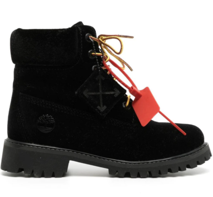 Off-White - "Black Leather Women Boot"