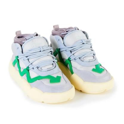 Off-White - Chic Tech-Fabric and Suede Sneakers