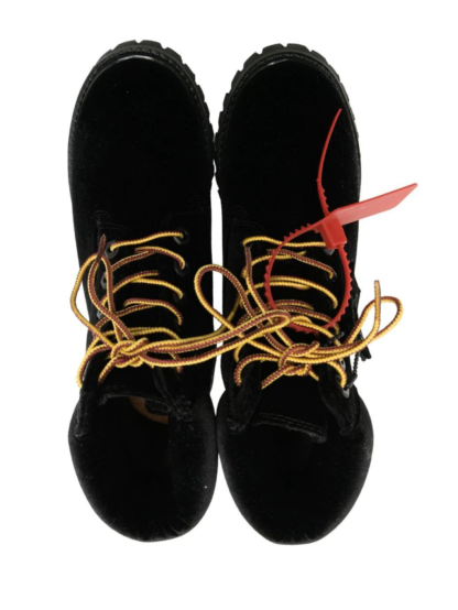 Off-White - "Black Leather Women Boot"