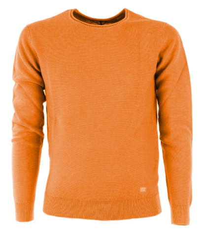 Yes Zee - Orange Cotton Men Sweater