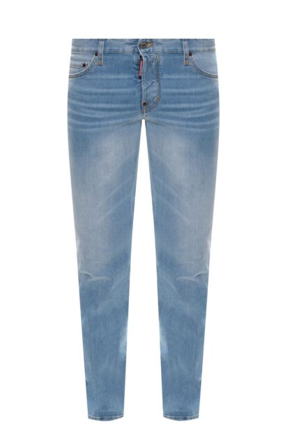 Dsquared² - Sleek Light Blue Slim Cotton Stretch Jeans