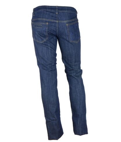 Cavalli Class - Chic Dark Blue Regular Fit Denim