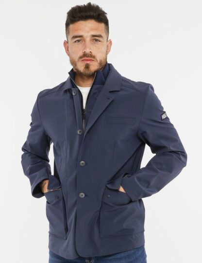 Yes Zee - Blue Polyester Men's Jacket