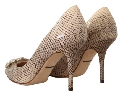 Dolce & Gabbana - Exquisite Nude Leather Heels Pumps