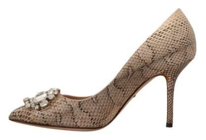 Dolce & Gabbana - Exquisite Nude Leather Heels Pumps