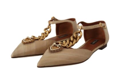 Dolce & Gabbana - Elegant Heart Devotion Chain Embellished Sandals