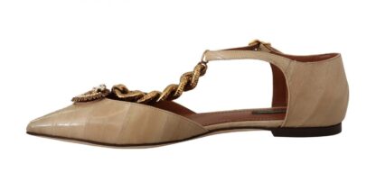 Dolce & Gabbana - Elegant Heart Devotion Chain Embellished Sandals