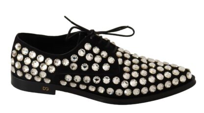 Dolce & Gabbana - Elegant Crystal-Embellished Lace-Up Flats