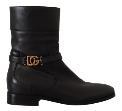 Dolce & Gabbana - Elegant Leather Biker Boots